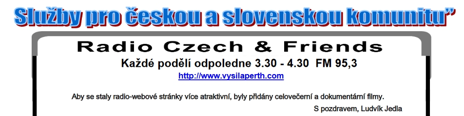 reklama na vysílání v č. 1/2012 časopisu Klokan, který vydává Czech & Slovak Association in Western Australia